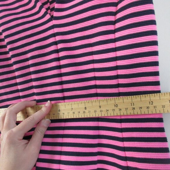 Lilly Pulitzer Brielle Dress Mini XXS Pink Striped Fit & Flare Cotton Blend 438 - Picture 10 of 12